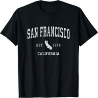 San Francisco California CA Vintage Atletic Sports Design majica