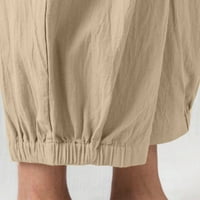Donje rublje / plus size lanene hlače za žene ljetne pamučne hlače Ženske mekane Ležerne obične teretne hlače