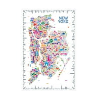Rafael Esker Njujorški kultni gradovi ulje na platnu