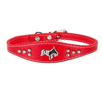Podesiva ogrlica s ukrašenim psećim amblemom za pse male i srednje veličine