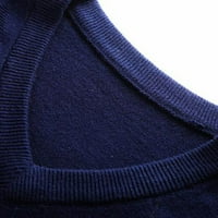 Novi zimski muški džemper kaput muška modna casual karirana košulja od žakarda s izrezom i dnom u obliku slova
