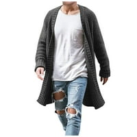 Muški široki Pleteni Dugi kardigan jesen / zima džemper jakna s dugim rukavima