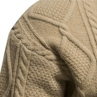 Miluxas plus džemper za muškarce jeseni i zimski džemper pulover donje pletene boje blokira muški džemper na sezonskom