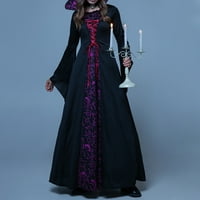 Žene na daljinici plus vezulišta vintage haljina, europska i američka ženska haljina za gotičku dvorsku haljinu