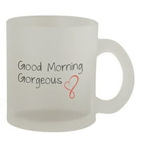 Dobro jutro raskošno - smiješan humor 10oz Smrznula čaša s staklenom šalicom