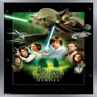 Ratovi zvijezda: Saga-heroji 16.5 24.25 uokvireni Poster