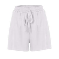 Ljetne kratke hlače za žene, jednobojne tiskane kratke hlače za vježbanje, bijele, e-mail