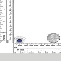 Kralj dragulja 2. Prsten od srebra od plavog lapis lazulija na karatnom jastuku