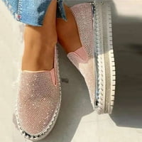 53 $ / ženske tanke ravne cipele s rhinestones casual studentske cipele