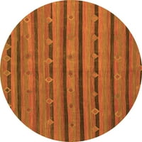 Moderne pravokutne apstraktne narančaste prostirke za prostore tvrtke mumbo, 3' 5'