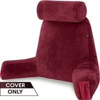 Navlaka za jastuk od tamnocrvene boje, mikrovlakana s mogućnošću pretvaranja u Mikrovlakana, bočni i stražnji
