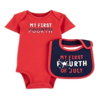 Carterovo moje dijete Baby Unise Americana Bodysuit i Bib, veličine novorođenčeta- mjeseci