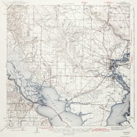 Topografska karta - Milton Florida četverokut - 28. - Mat umjetnički papir