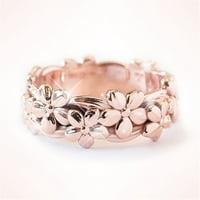 Prstenovi u obliku cvijeta, trend ženske mode, prsten s punim cvijetom, Ženski nakit, dijamantni prstenovi za