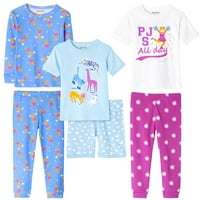Djevojke '6-komadića snug-fit pamučna pidžama Set Sleepwear