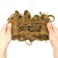 Ženske punđe za produženje kose ukosnica za produženje repa chignon češljevi za kosu koji se lako rastežu ukosnica
