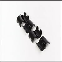 Žičana stezaljka za pričvršćivanje police, prikladna za stup promjera 1 inča, plastična, Crna, 8 pakiranja