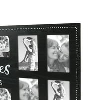 Prinz 12-otvaranje, 4 x6 Fotografije sjećanja zidna viseća kolaža okvira za kolaž, crni