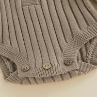 Musuos dječački djevojački pleteni džemper dugački rukavi gumb za rukav topli pulover vrhovi