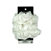 Amelia Beauty Products, bijela imitacija svilena svila, promjera 4,5 inča, nježna na kosi, snažno zadržavanje,