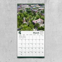 Zidni kalendar Sveučilišta Michigan State 12 12 Siječanj-Prosinac