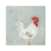Seoska kuća Stupell pijetao piletina životinje Galerija slika životinja i insekata omotano platno tiskanje zidne