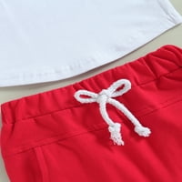 Dan neovisnosti stoljeća Djevojčici Dječaci odjeća odijela slova tiskane majice i čvrste kratke hlače za djecu