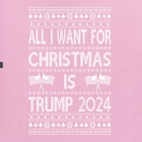 Divlji Bobbi, sve što želim za Božić su Trumpovi izbori, ružni Božićni džemper, Muška grafička majica, Svijetloružičasta,