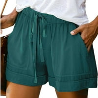 Ležerne kratke hlače za žene s udobnim džepom u struku i rastezljivim hlačama široke veličine