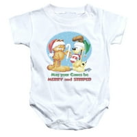 Garfield Merry i prugasti novine Comic Baby Infant Romper Snapsuit
