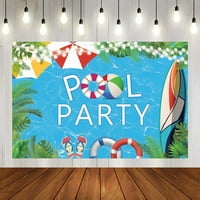 Pribor za ljetnu zabavu na bazenu i stolnjaci za ljetnu rođendansku zabavu na plaži u bazenu