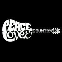 Muška riječ Art Crewneck Twicirt - mir ljubavi zemlja