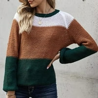 Kardigan džemperi za žene mršavi džemper pulover odmor za odmor vrat djevojke džemperi zeleni 2xl