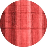 Moderni prostirke za sobe okruglog oblika s apstraktnim uzorkom crvene boje, promjera 6 inča