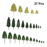 Set mini božićnih drvca ukrasi arhitektonski pejzažni modeli drveća