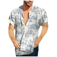 Muška ljetna plaža ležerna polo majica Na plaži s havajskim printom kratkih rukava Muški gornji dio kratkih rukava