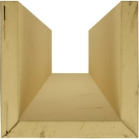 Ekena Millwork 12 W 10 h 18'l 3-strana gruba cedra endurathane fau Wood Strop Grep, premium star