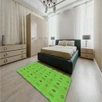 Unutarnji tepisi u smaragdno zelenoj boji u kvadratnom uzorku, 6 četvornih metara