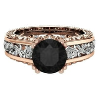 Ženski prsten od legure ružičastog zlata 14k prsten za odvajanje boja poklon za nakit