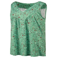 Ženski ljetni top, Gornji dijelovi s naramenicama s izrezom u obliku okvira, majice bez rukava, široka bluza za