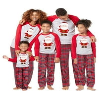 Odgovarajuće božićne obiteljske pidžame, obiteljska odjeća za spavanje, pidžama Set dugih rukava