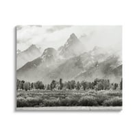 Stupell Industries magloviti planinski vrhovi krajolik Pejzažna Fotogalerija omotano platno tiskanje zidne umjetnosti