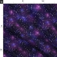 Pamučni satenski stolnjak, 70 Okrugli-galaksija nebesko noćno nebo svemir Maglica ljubičasta i Crna Astrologija