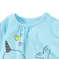 Majice kratkih rukava za djevojčice u donjem rublju, ljetni top sa životinjskim printom za djevojčice, ležerna