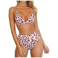 Ženski Bikini Push-up setovi s leopard printom podstavljeni kupaći kostimi za muškarce