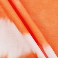 Stabilne maxi haljine za žene ženski pulover modna kravata obojana kratka rukava kratka kratka haljina narančaste