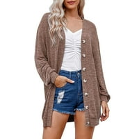 Kardigan velike veličine ženski džemperi ženska pletena jakna dugih rukava pleteni Jesenski i zimski džemperi
