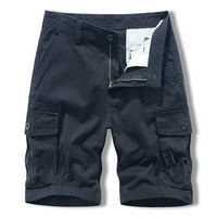 Muške kratke hlače na rasprodaji, Muške Ležerne ljetne jednobojne sportske kratke hlače s više džepova na otvorenom,