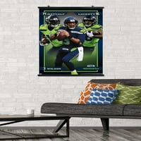 Seattle Seahawks - plakat s trostrukim zidom, 22.375 34