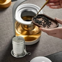 Skpabo veliki infuser čaja za labavi čaj i začine, veliki ultra fini cjedilo za labav čaj, nehrđajući čelik za